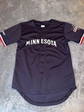 Minnesota Twins Navy Kids Baseball Jersey